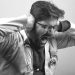 A doctor stressed frustrated at work freaking out  - Black and White